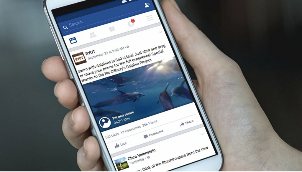 Facebook cập nhật video 360 độ vào cuối năm 2015